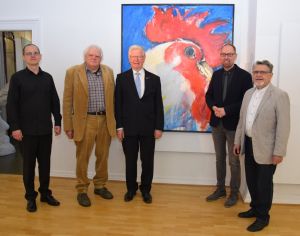 Foto v.l.: András Orbán, Norbert Bleidt, Werner Wittlich, Bernd Willscheid und Dr. Franz von Stockert.
