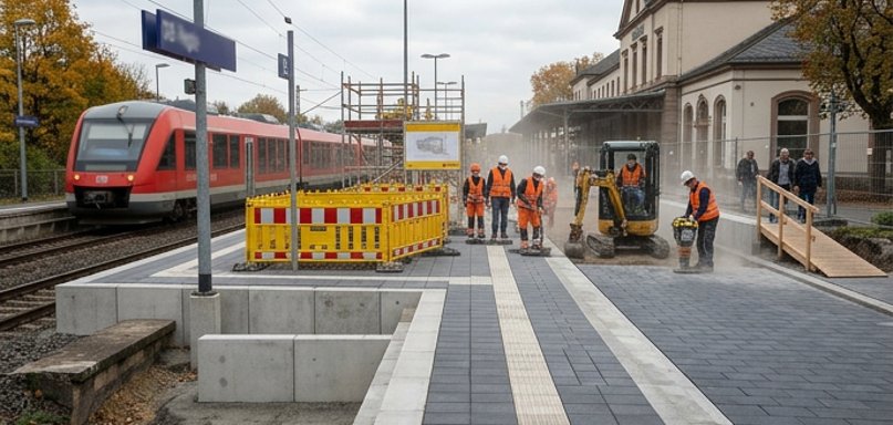 Korridorsanierung rechte Rheinstrecke Barrierefreiheit an den Bahnhöfen Neuwied und Engers Im Zuge der Korridorsanierung der rechten Rheinstrecke vom 10. Juli bis 12. Dezember 2026 werden die Bahnhöfe entlang der Strecke von DB InfraGO modernisiert und barrierefrei ausgebaut. In diesem Zusammenhang wird derzeit öffentlich über die Bahnsteighöhen in Neuwied und Engers diskutiert.