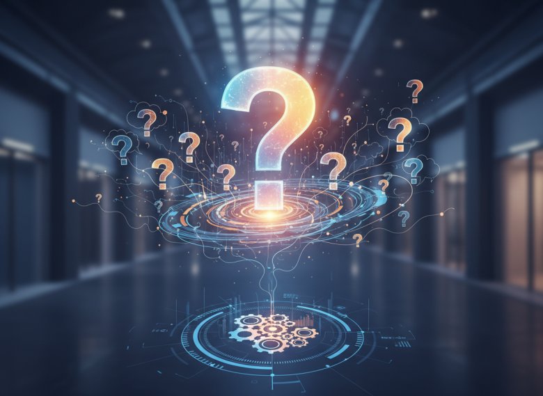 FAQ- Darstellung eines Fragezeichens