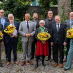 Landrat Achim Hallerbach verlieh jetzt Renate Rüddel, Inge Rockenfeller, Rudolf Effert und Lothar Erich Heß die Ehrennadel des Landes Rheinland-Pfalz als verdienten Lohn für großartige ehrenamtliche Leistungen. Fotos: Martin Boden / Kreisverwaltung Neuwied.