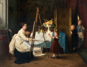 Die Fruchtmalerin oder Verbotnene Frucht, 1876
