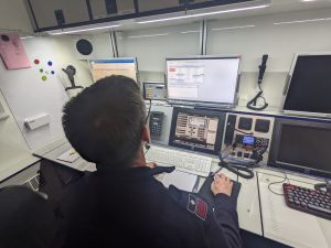 Foto: Der ELW 2 diente vorübergehend als kleine Kreis-Leitstelle. 