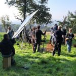 - Zum Dreh rückten im Sommer 2021 neben Darstellern und Komparsen auch rund 40 Techniker an. Foto: Dr. Reinhard Lahr