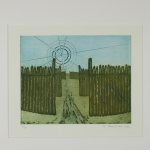 Christian Ulrich / Dierdorf / Sonnenobservatorium Goseck II / Radierung / 30 x 40 cm / 120,- €