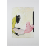 Grün Uta / Boppard / Die Freisetzung der Zwillinge / Dispersion auf Archivkarton / 70 x 50 cm / 870,- €