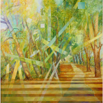 Möller Jack / Neuwied / Schlossgarten II / Öl, Leinwand / 70 x 70 cm / 1.500,- €