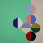 Roß Ellen / Koblenz / Quadratur des Kreises n°17/3, 2020 / Vinyl auf Bütten / 46 x 61 cm / 800,- €