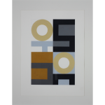 Roß Ellen / Koblenz / squares+circles, 10/11/20 / Vinyl auf Bütten / 30 x 40 cm / 450,- €