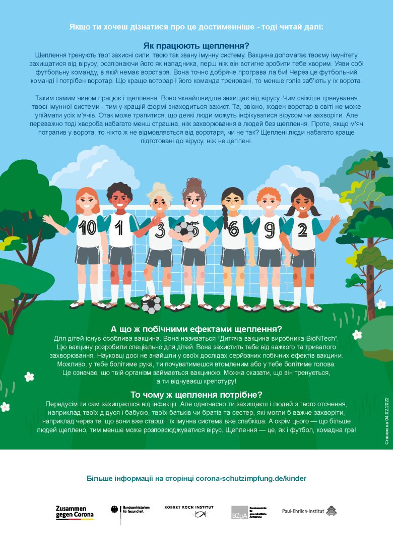 Corona-Impfung Flyer
