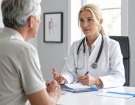 Ärztin in einem Beratungsgesprääch