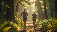 Jogger im Wald