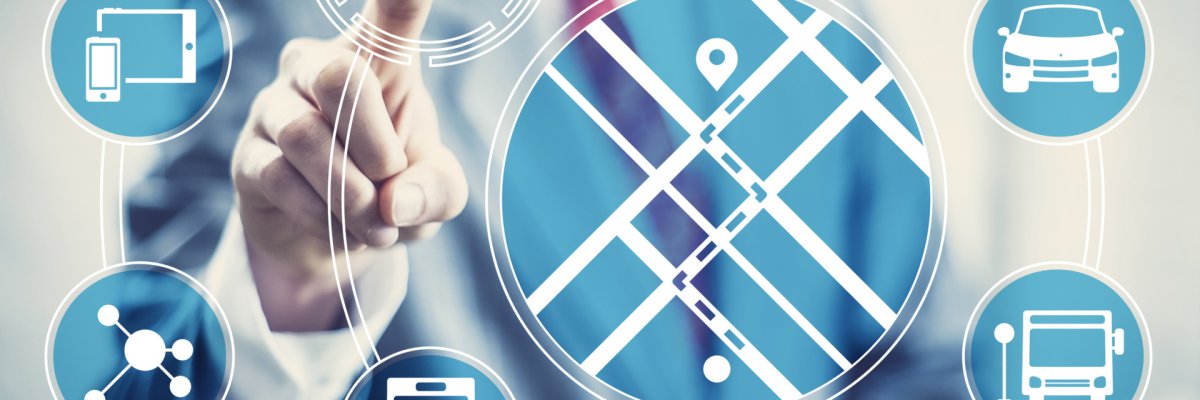 Navigation app concept illustration