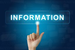 hand press on information button on virtual screen