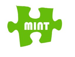 Grünes Puzzleteil auf dem MINT steht