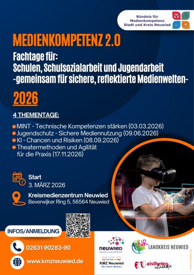 Plakat Medienkompetenz 2.0 - Plakat final neues Logo