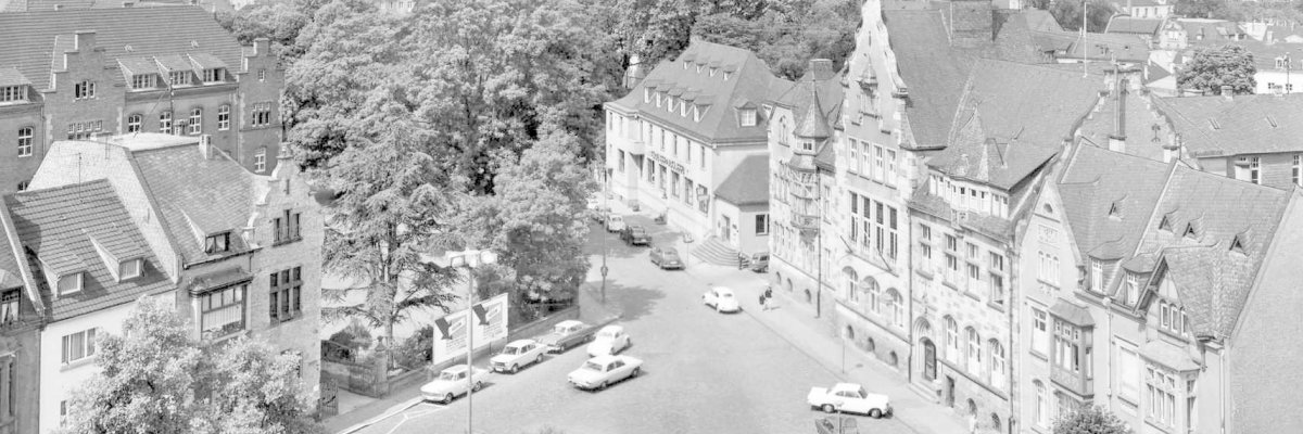 Moltkeplatz und Landratsamt 1965